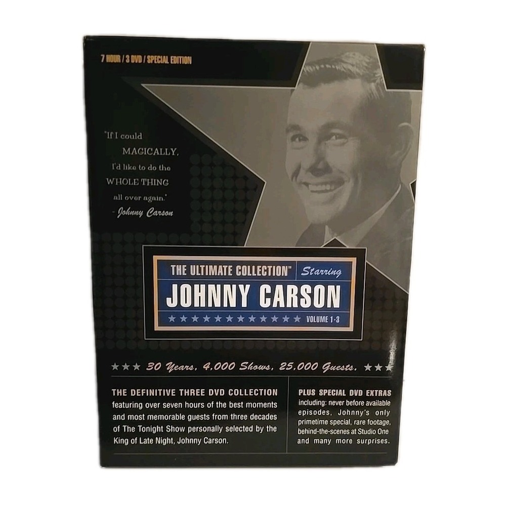 Johnny‎ Carson: The Ultimate Collection (DVD, 2003, 3-Disc Set)